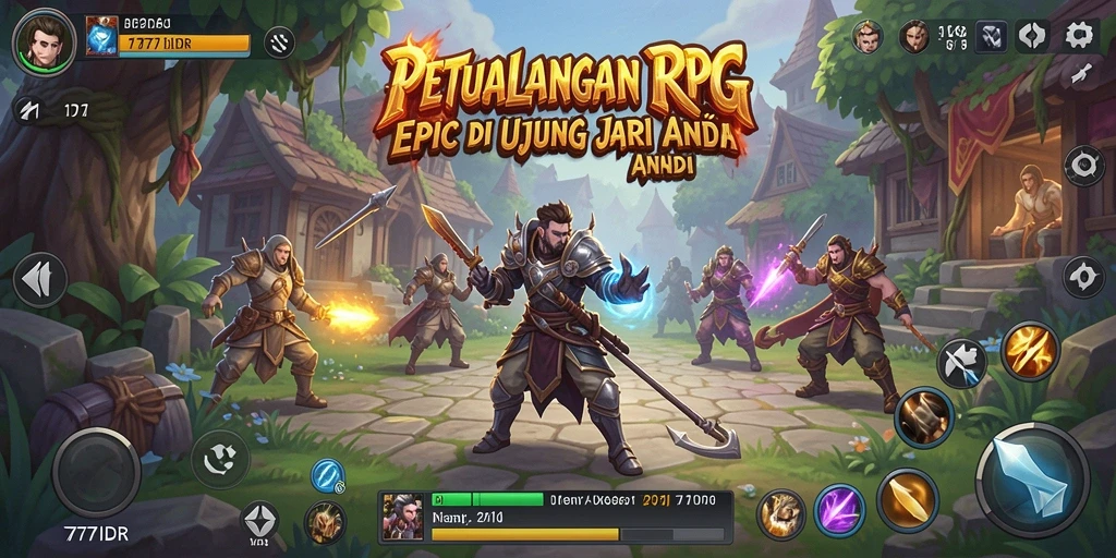 Tangkapan layar gameplay 777IDR menampilkan aksi RPG yang luar biasa.