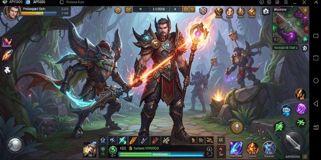 Tampilan aksi seru dalam game MMORPG API5000 yang penuh tantangan.