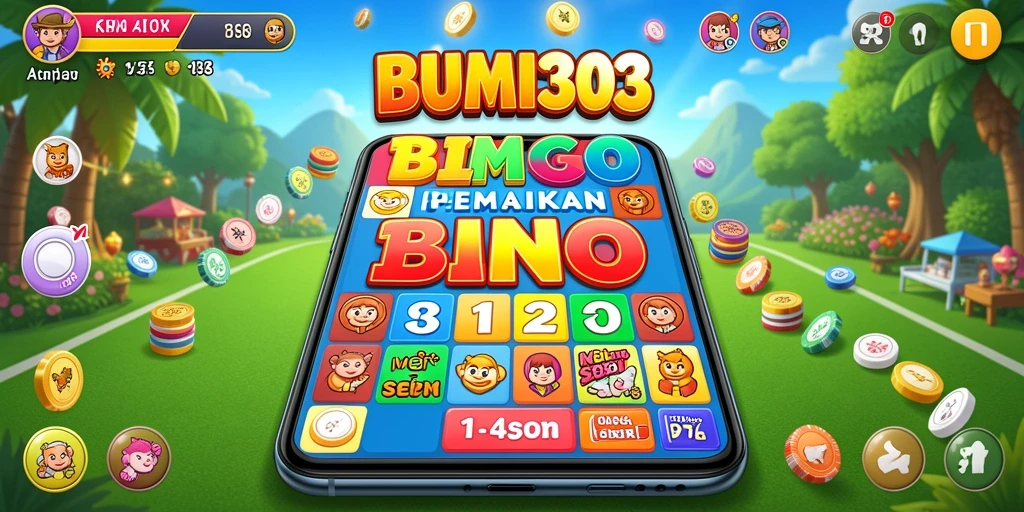 Tampilan gameplay BUMI303 yang menampilkan keseruan permainan Bingo.
