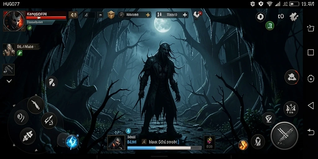 Tampilan menyeramkan dari gameplay HUGO77 yang menegangkan.