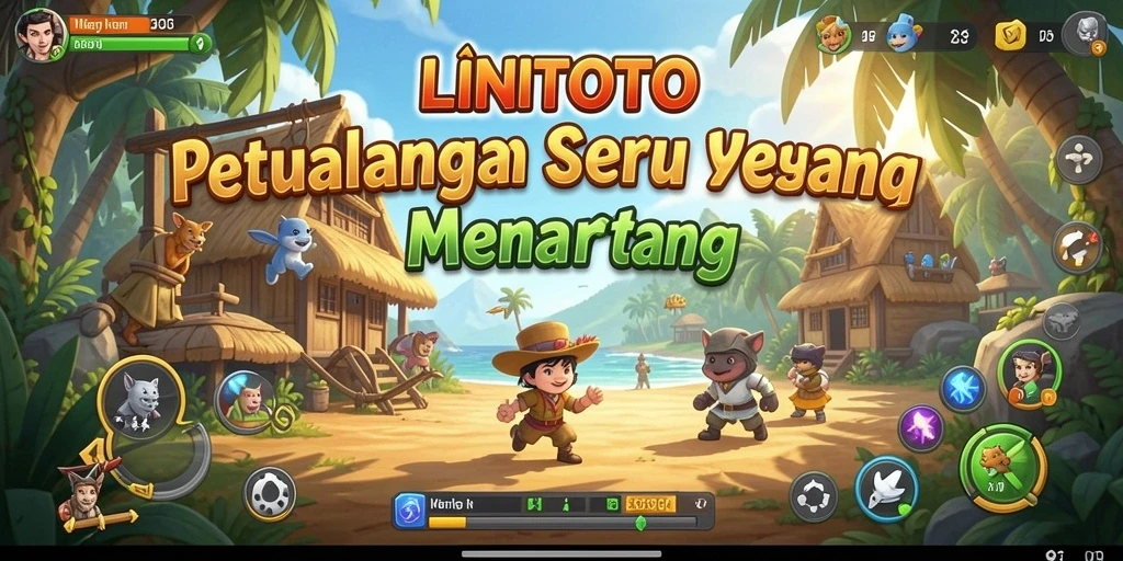 Gambaran menarik dari gameplay petualangan LINITOTO.