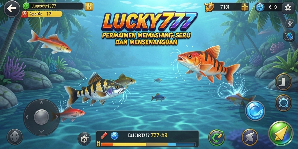 Gameplay LUCKY777 yang mendebarkan saat menangkap ikan.