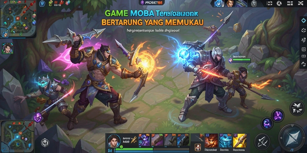 Tampilan aksi dan strategi pertarungan dalam gameplay PROBET88.