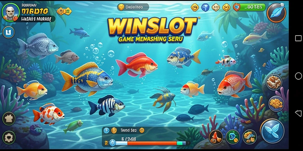 Tampilan gameplay WINSLOT yang menakjubkan dengan berbagai jenis ikan.