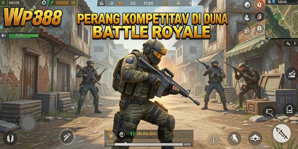 Tampilan screenshot utama dari gameplay Battle Royale WP888.